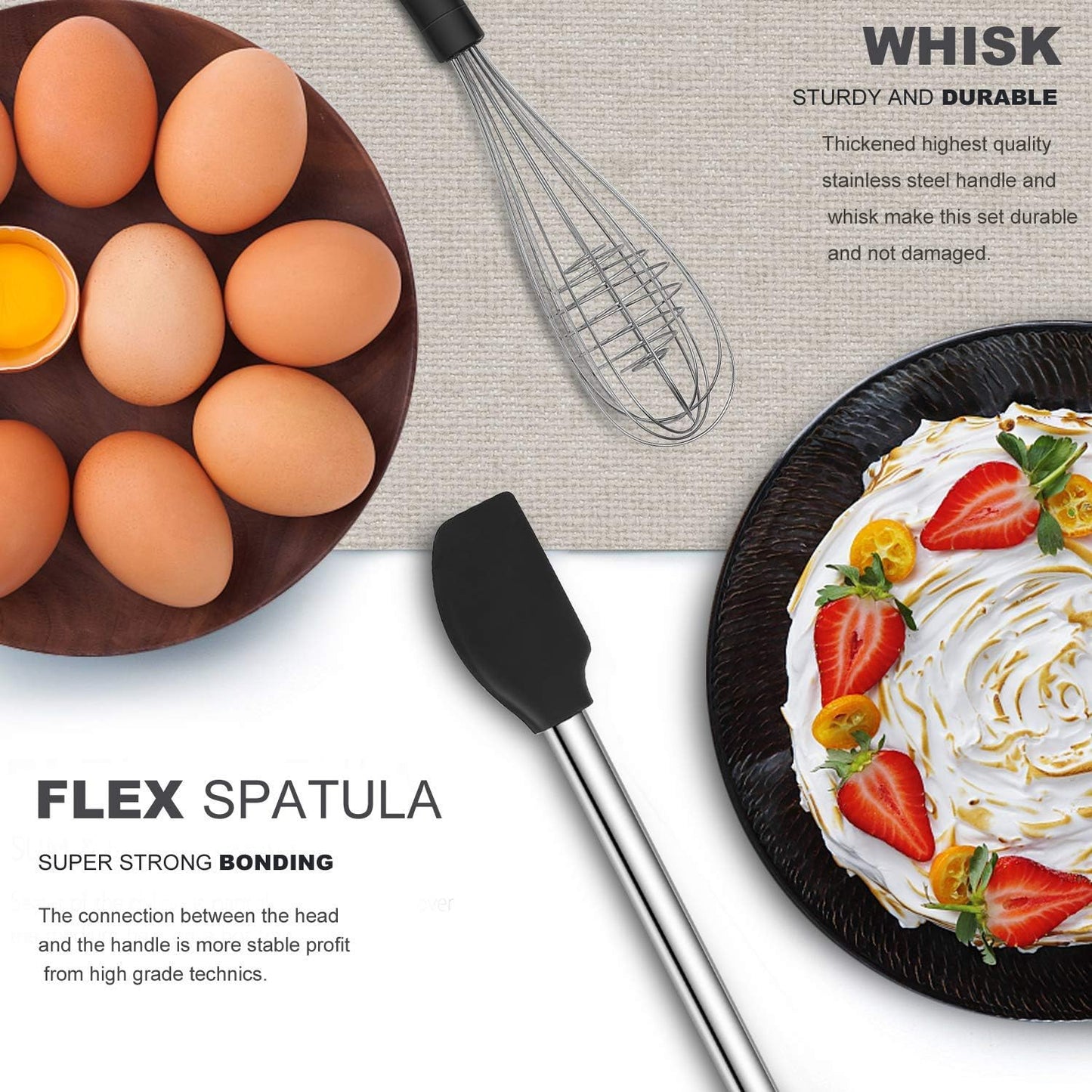 33-Piece Silicone Kitchen Utensils Set — Stainless Steel Handles - Default - Image 4