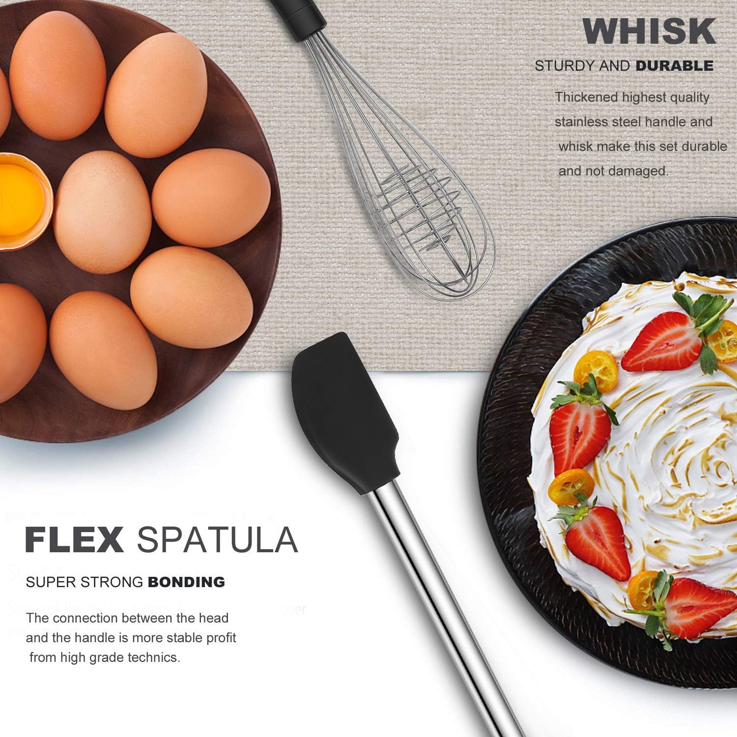 33-Piece Silicone Kitchen Utensils Set — Stainless Steel Handles - Default - Image 4